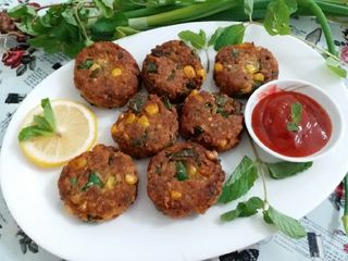Soya keema mix veg tikki