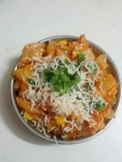 ચીઝ રેડ સોસ પાસ્તા રેસીપી મુખ્ય ફોટો