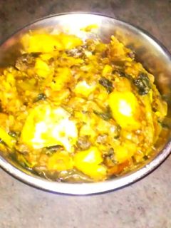 পুঁই শাক মাছের মাথা দিয়ে(pui shak macher matha diye recipe in Bengali) রেসিপির প্রধান ছবি