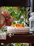 Cheesecake doppio Cioccolato con Albicocche caramellate al Timo