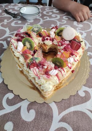 Foto di Torta ai frutti e panna
