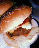 Hamburguesa casera de res