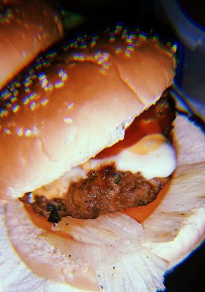 Una foto de Hamburguesa casera de res
