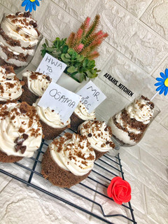 Chocolate cup cakes ainihin hoton girkin