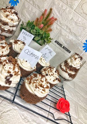 Chocolate cup cakes ainihin hoton girkin