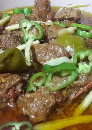 A picture of Beef karahi.