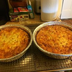 A picture of Nonna’s and Mamma’s Meat/Macaroni Pie.