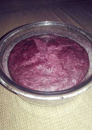 Foto resep cake kukus ubi ungu merekah