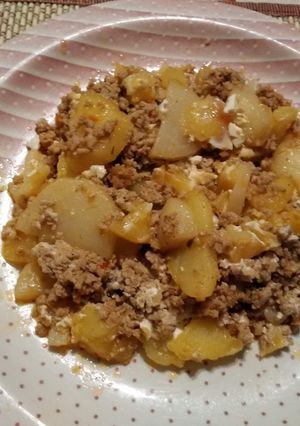 Húsos rakott krumpli recept fotója