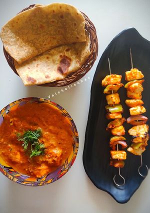 A picture of Tandoori Paneer Tikka Masala.