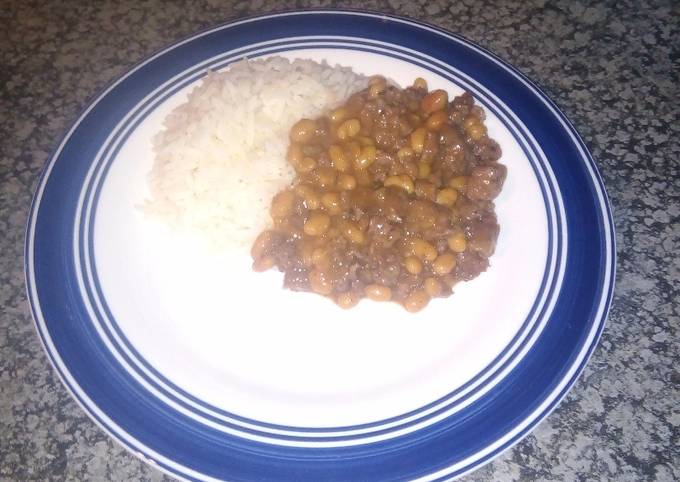 Beef mince and rice