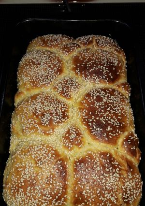 عکسی از دستور نان شیرمال خانگی پنبه ای