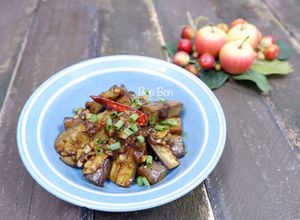 Hình của món Cà Tím Kho Tương Bần.