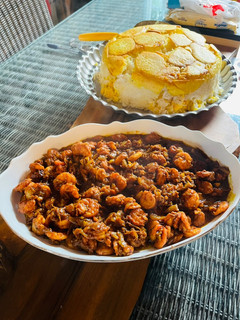 عکسی از دستور خوراک دو پیازه میگو