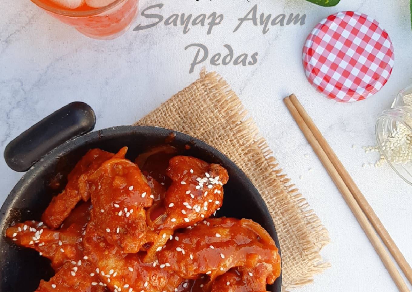 Dakgangjeong (Sayap ayam pedas ala korea)