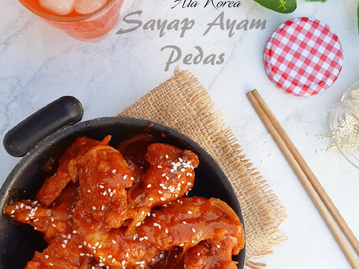 Cara Gampang Membuat Dakgangjeong (Sayap ayam pedas ala korea) Anti Gagal