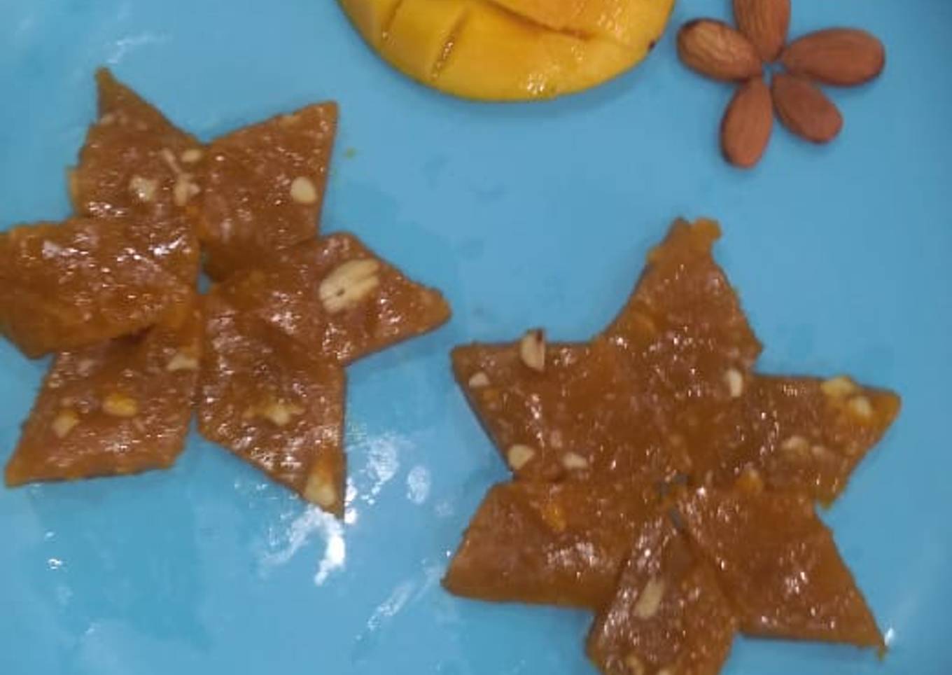 Mango custard halwa