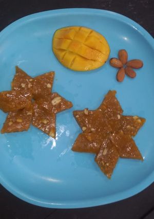 A picture of Mango custard halwa.