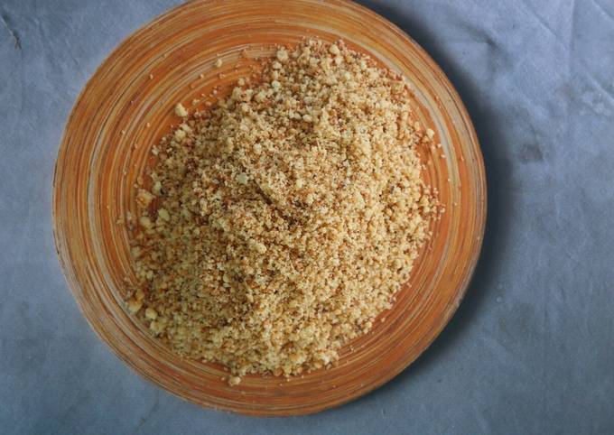 Coconut Cookie Crumb homemade - tanpa oven