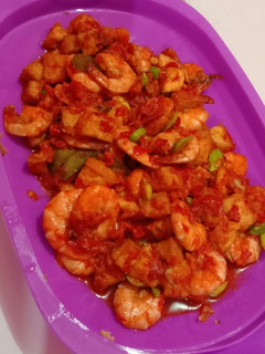 Foto resep Udang tahu balado petai