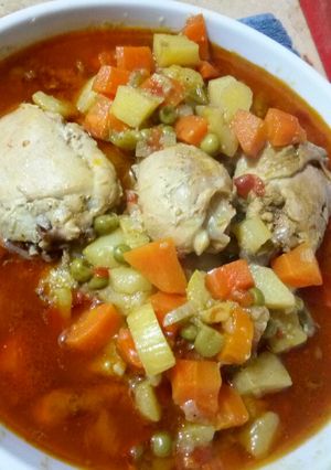 صورة لوصفة شوربة خضار بالدجاج