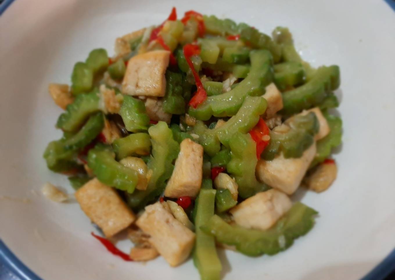 Tumis Pare Tahu