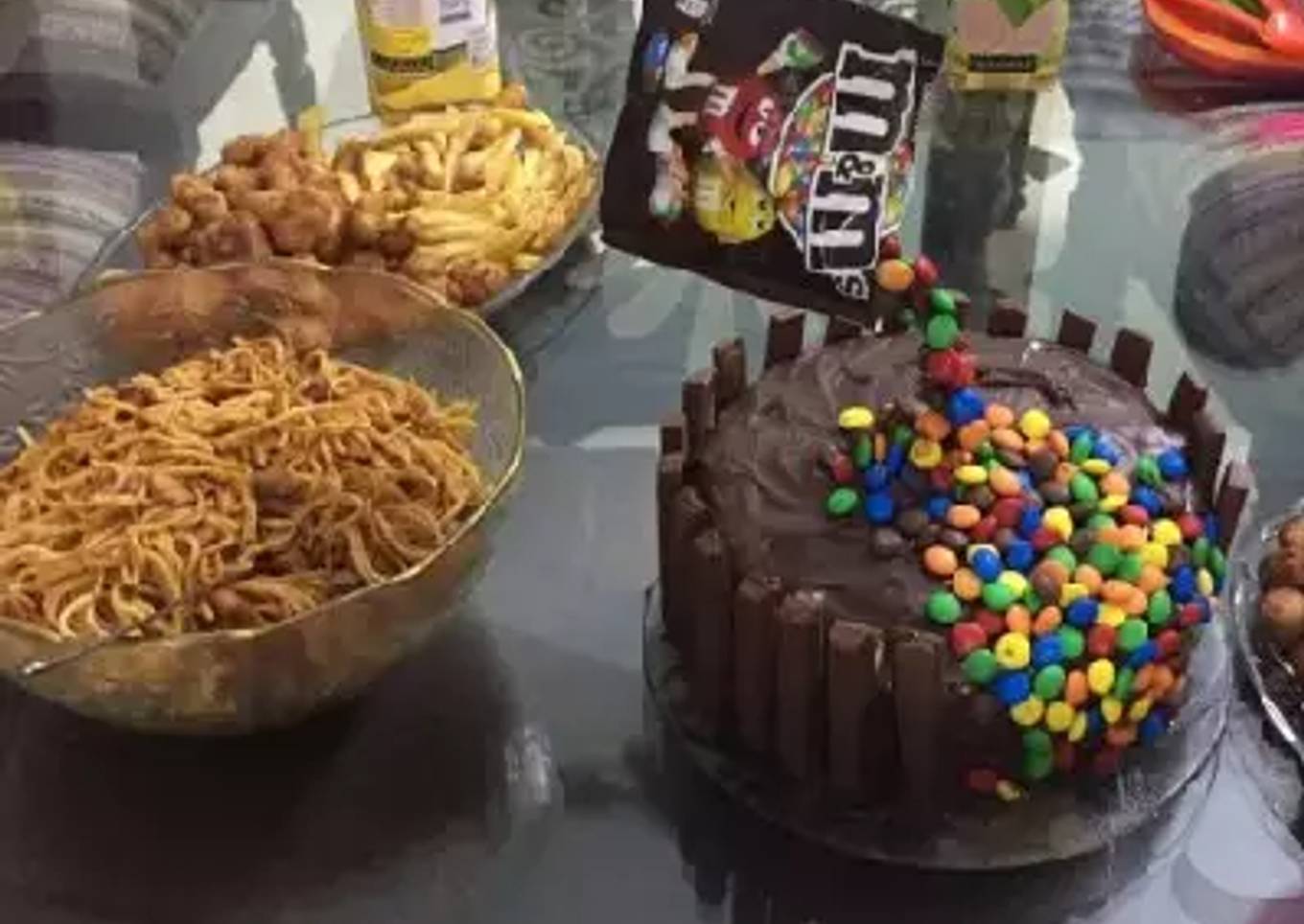 Gravity Chocolate cake (homemade) (for rainbow theme)