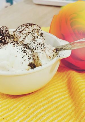 عکسی از دستور بستنی وانیلی