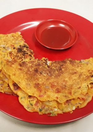 A picture of Jhatpat Besan ka Chilla.