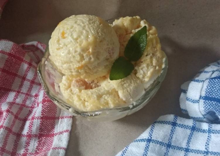 Cara Membuat Es Krim Mangga Yang Sederhana