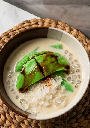 Foto resep Es Bongko (Ati Pari)|dengan Kuah Creamy Gula Aren