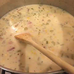 A picture of Corn Chowder.
