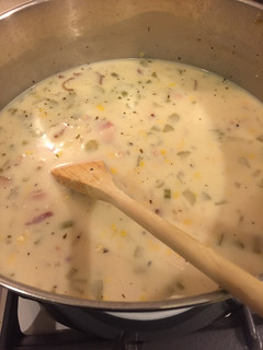 A picture of Corn Chowder.