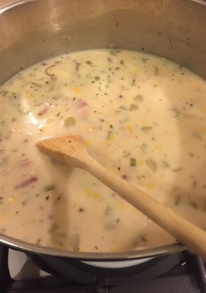 A picture of Corn Chowder.