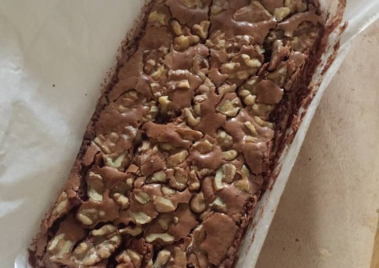 brownies irit coklat sedikit foto resep utama
