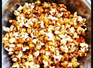 Une photo de Pop corn au caramel