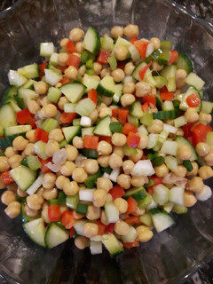 A picture of Chick Pea Salad.