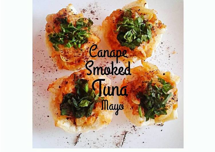 Resep Canape Smoked Tuna Mayo yang enak