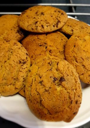 Una foto de Galletas con pepitas de chocolate
