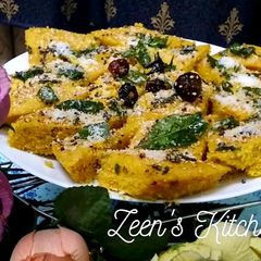 A picture of Maize Flour or Makai Dhokla.