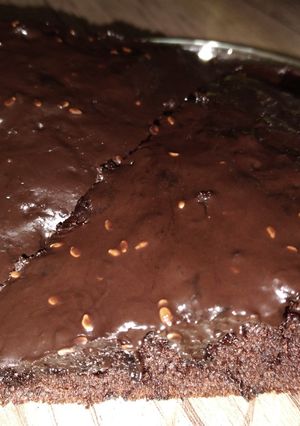 عکسی از دستور کیک خیس شکلاتی کافی شاپی 😋🍰🍫(Wet chocolate cake coffee shop)