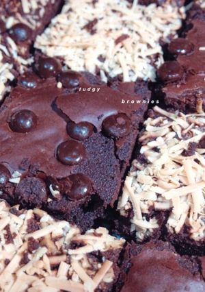 Foto resep Fudgy brownies shiny crust