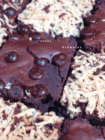 Langkah Gampang Membuat Resep Fudgy brownies shiny crust yang Bisa Manjain Lidah Anti Ribet, Mantap