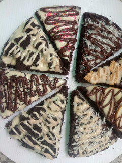 A picture of Pizza brownies.