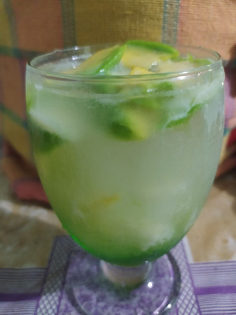 Resep Es alpukat melon serut Ekonomis Untuk Dijual