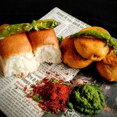 A picture of Vada Pav.