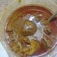 Mutton and potato cury A picture of Mutton and potato cury.