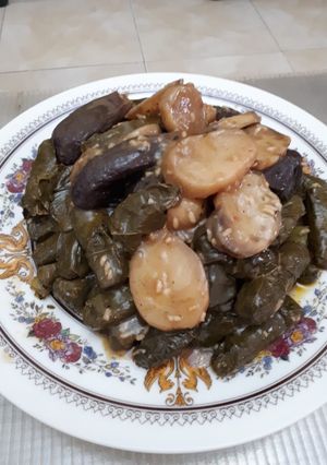 صورة لوصفة ورق عنب بالزيت