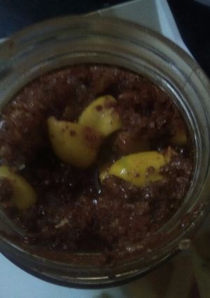 A picture of Lemon pickle ( nimbu ka khatta - meetha aachar.