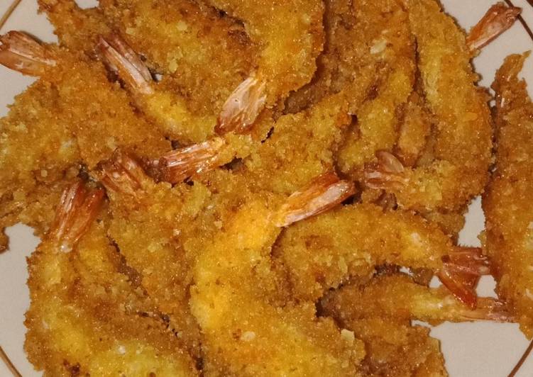 Cara Gampang Menyiapkan Udang goreng tepung roti yang Lezat